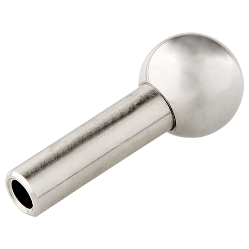 Ball sprayer nozzle with tube made of stainless steel