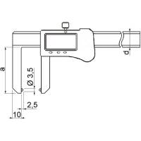 Preview: Digital brake disc caliper, 0 - 50 mm, type 746/5 Preview: Digital brake disc caliper, 0 - 50 mm, type 746/5