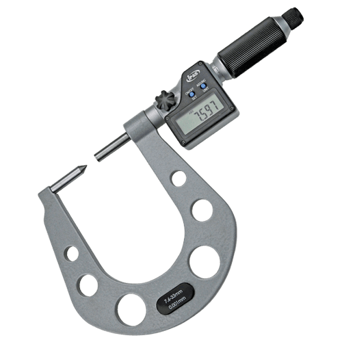 Digital outside micrometer with carbide point 60°, type 676