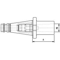 Preview: Reducing adaptor DIN 2080 for MT tools with thread Preview: Reducing adaptor DIN 2080 for MT tools with thread