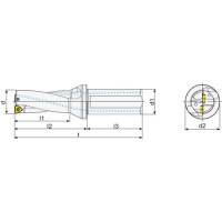 Preview: Indexable Insert drill WCMT, solid drill Preview: Indexable Insert drill WCMT, solid drill