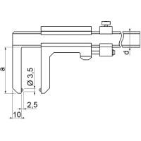 Preview: Brake disc caliper with nonius 1/10 mm, type 746 Preview: Brake disc caliper with nonius 1/10 mm, type 746