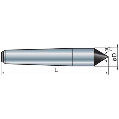 feste Zentrierspitze mit Hartmetallkopf DIN 806, Serie 234