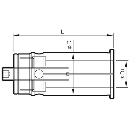 Collet for precision power chucks type ASC