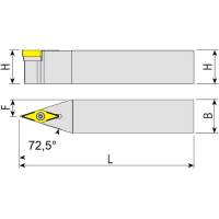 Preview: Insert holder SVVBN, for turning Preview: Insert holder SVVBN, for turning