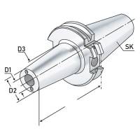 Preview: Shrink chuck 4,5° with cooling channels ISO 7388-1 Preview: Shrink chuck 4,5° with cooling channels ISO 7388-1