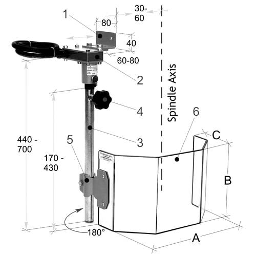 Schutzeinrichtung für Bohrmaschinen PTR 20