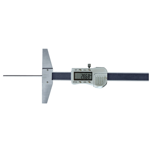 Digital depth caliper with 3 mm round depth bar, type 60048