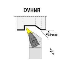 Preview: Indexable Insert holder DVHNR/L, turning tool holder Preview: Indexable Insert holder DVHNR/L, turning tool holder