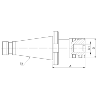 Preview: Quick change tapping chuck with length compensation DIN 2080 Preview: Quick change tapping chuck with length compensation DIN 2080