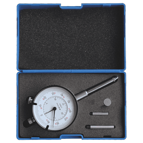 Dial indicator with extensions and disc tip, type 636/4