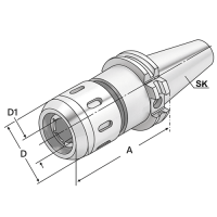 Preview: Power chuck for milling ISO 7388-1 (DIN 69871) Preview: Power chuck for milling ISO 7388-1 (DIN 69871)