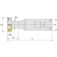 Preview: Indexable inserts T-slot milling cutter type CCMT Preview: Indexable inserts T-slot milling cutter type CCMT