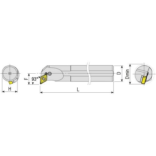 Bohrstangen Klemmhalter PDUNR/L, Wendeplattenhalter