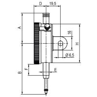 Vorschau: Messuhr Analog mit Einspannöse Typ 630/E, Messbereich 10 mm Vorschau: Messuhr Analog mit Einspannöse Typ 630/E, Messbereich 10 mm