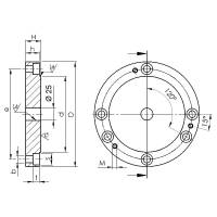 Preview: ZENTRA Adaptor plates for rotary tables Preview: ZENTRA Adaptor plates for rotary tables