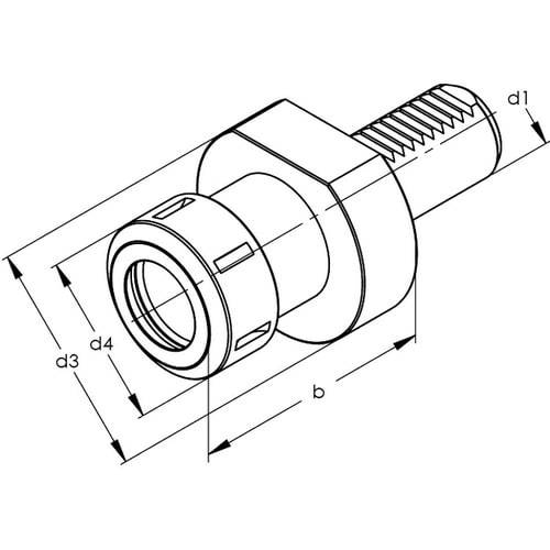VDI Werkzeughalter DIN 69880 Form E3