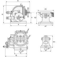 Preview: HOMGE Universal dividing head type BS-2 Preview: HOMGE Universal dividing head type BS-2