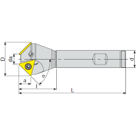 Vorschau: Fasenfräser mit Schaft für TCMT-Wendeplatten Vorschau: Fasenfräser mit Schaft für TCMT-Wendeplatten