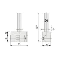 Preview: Erosion vice stainless steel for eroding machines Preview: Erosion vice stainless steel for eroding machines