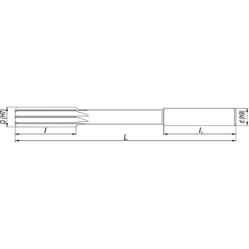 Maschinenreibahle DIN 212 Form A/C, HSS