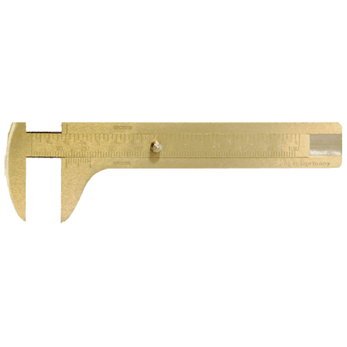 Brass calliper for knob dimensions, type 616