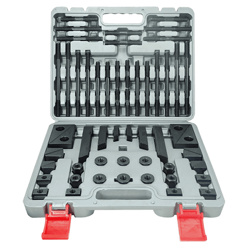 Clamping tool assortment in plastic case, 58 pcs.