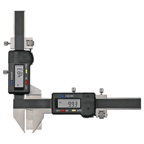 Digital tooth width caliper with fine adjustment, type 6733