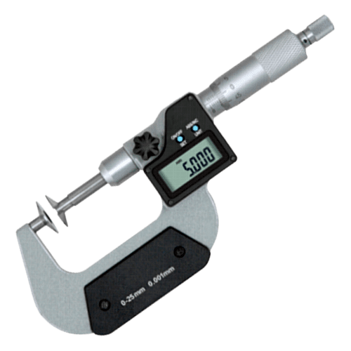 Outside micrometer with disk measuring surfaces M604