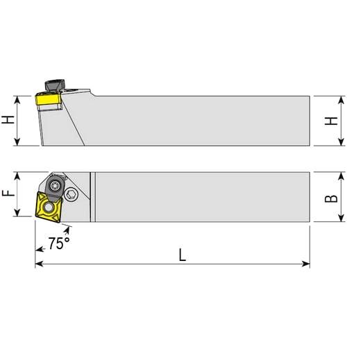 Wendeplattenhalter PCBNR/L, Drehhalter