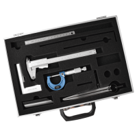 Messzeugsatz 6-tlg. im Alukoffer  Messzeugsatz 6-tlg. im Alukoffer