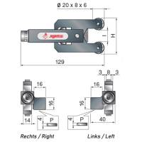 Vorschau: Rändelwerkzeug mit gegenüberliegenden Rollen, Typ 189 Vorschau: Rändelwerkzeug mit gegenüberliegenden Rollen, Typ 189