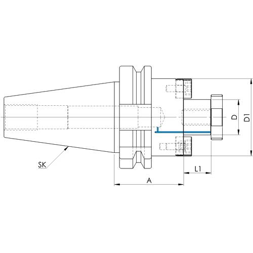 Messerkopfaufnahme MAS BT 403