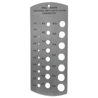 Millimeter-Lochlehre aus INOX, 1 - 13 mm Millimeter-Lochlehre aus INOX, 1 - 13 mm