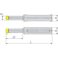 Vorschau: Innen-Stechdrehhalter, kompatibel mit Sandvik MB Vorschau: Innen-Stechdrehhalter, kompatibel mit Sandvik MB