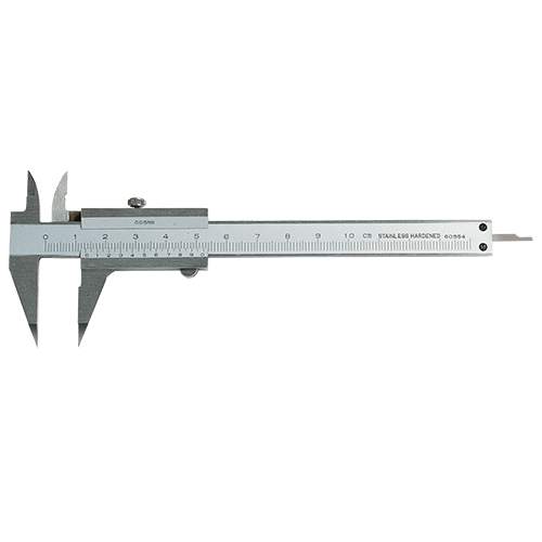 Small vernier caliper with point jaws 15°, type C012