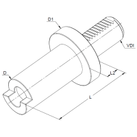 Preview: Setting holder with VDI shank Preview: Setting holder with VDI shank