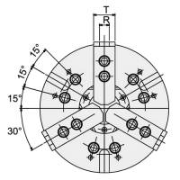 Preview: 3-jaw power chuck series NB-200A Preview: 3-jaw power chuck series NB-200A