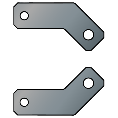 Special arms for knurling device 193/293