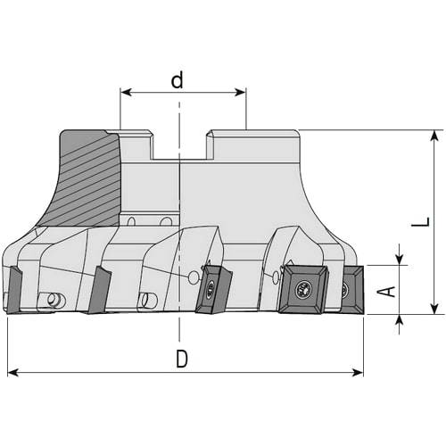 Eckmesserkopf 90°, für SEET Wendeplatten