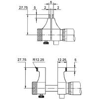 Vorschau: Innenmessschrauben M75 mit gewölbten Messflächen Vorschau: Innenmessschrauben M75 mit gewölbten Messflächen