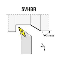 Preview: Insert holder SVHBR/L for turning Preview: Insert holder SVHBR/L for turning