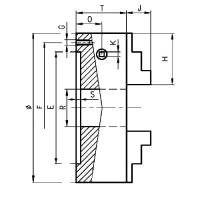 Vorschau: TOS Drehmaschinenfutter-Dreibacken-Drehfutter IUS - Guss Vorschau: TOS Drehmaschinenfutter-Dreibacken-Drehfutter IUS - Guss