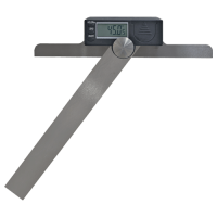 Vorschau: Digitaler-Gradmesser aus Spezialstahl, Messbereich 0-180° Vorschau: Digitaler-Gradmesser aus Spezialstahl, Messbereich 0-180°