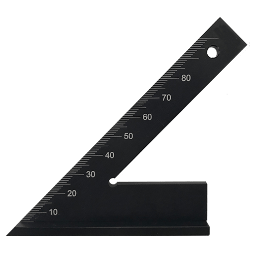 Acute angle square 45° with back, DIN 875/1 aluminium HRC 63