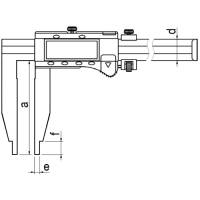 Preview: Digital control caliper without points, type 6032 Preview: Digital control caliper without points, type 6032