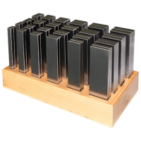 Parallelunterlagen Satz, im Holzständer, Typ PUS HL  Parallelunterlagen Satz, im Holzständer, Typ PUS HL