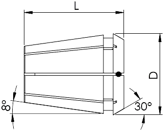 PAULIMOT ER32-Spannzange Spannbereich 6 Bis 7 Mm