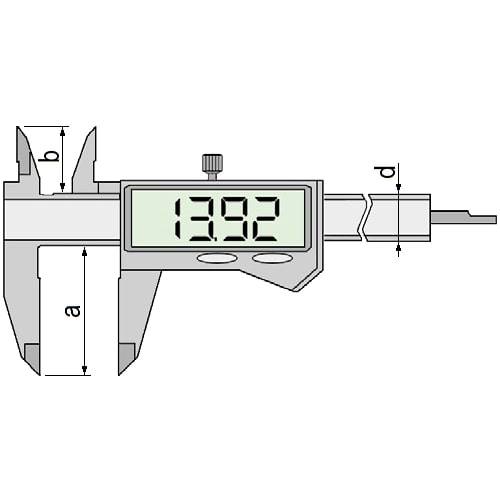 Präzisions Taschenmessschieber digital, induktives Messsystem, IP 67, Typ 6064