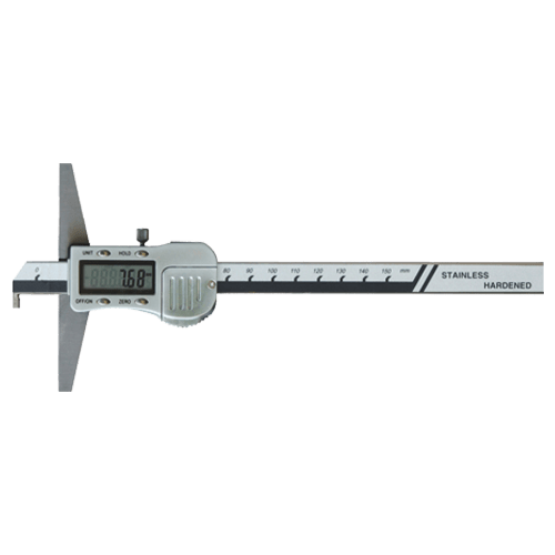 Digital depth caliper with hook, DIN 862, type 6043